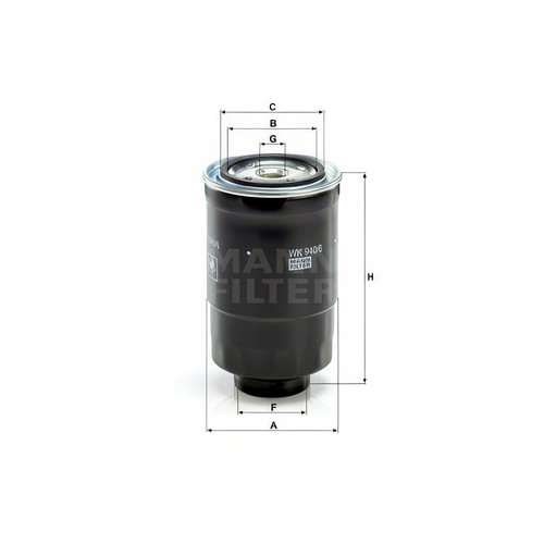 Mann wk940 fuel filter - wk940/6x, fits