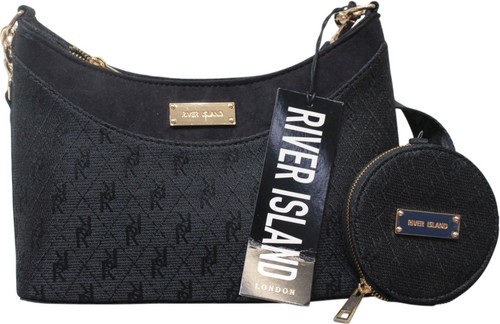 River island black monogram - river,