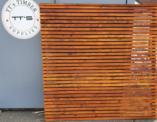 Cedar fence panel horizontal - fence,