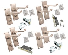 Door Handles Pack Kit Satin