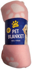 Pet Blanket Puppy Dog Cat Pink