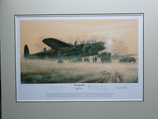 Limited Edition Aviation Mounted Print Misty Morning-Philip West with Signatures