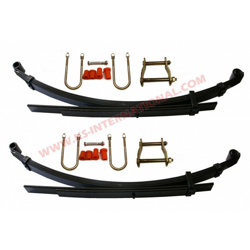 Pair rear leaf - of, springs+kits
