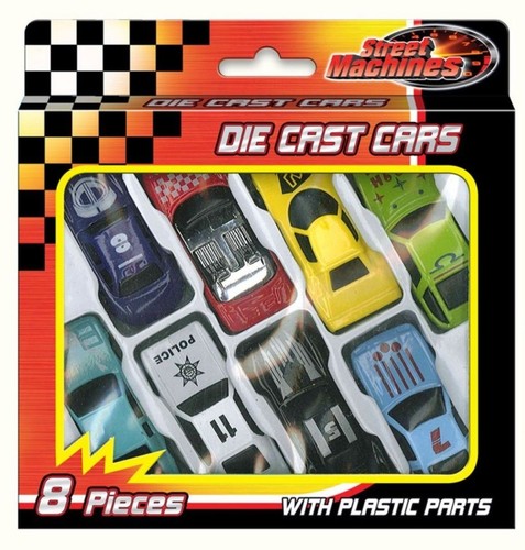 8pc racing cars set metal - cars,