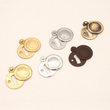Victorian Key Hole Swing Cover Escutcheon with cover in Various Finishes