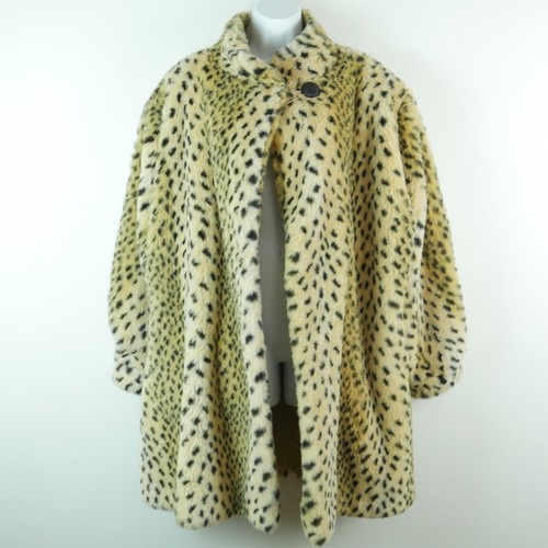 Vintage 90s faux fur swing - vintage,