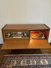 ? Vintage 1950s SABA Radio & Record Player Console – Mid-Century Cabinet
