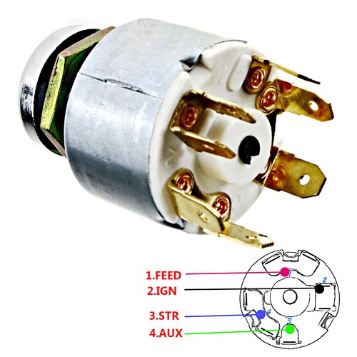 Ignition switch universal 12v - switch,