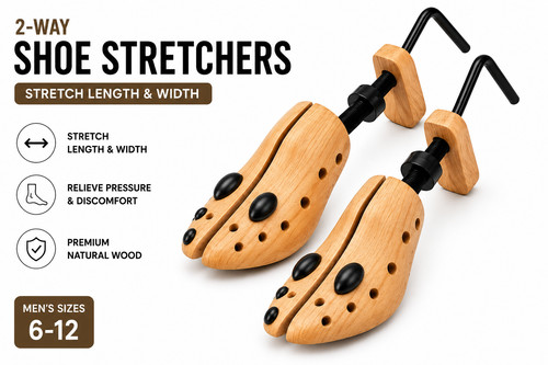 Wooden shoe stretcher pair men - stretcher,