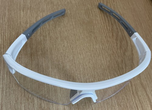 White grey cycling glasses - white,