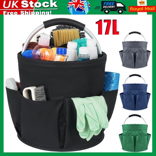 Cleaning caddy with handle - with,