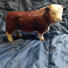 Prize Hereford Bull Figurine 
