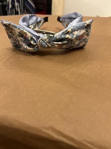 Floral knot headband with bow - floral,