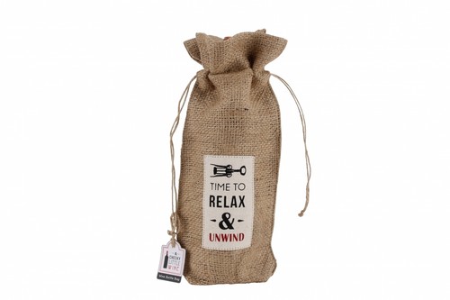 Assorted slogans jute wine - assorted,