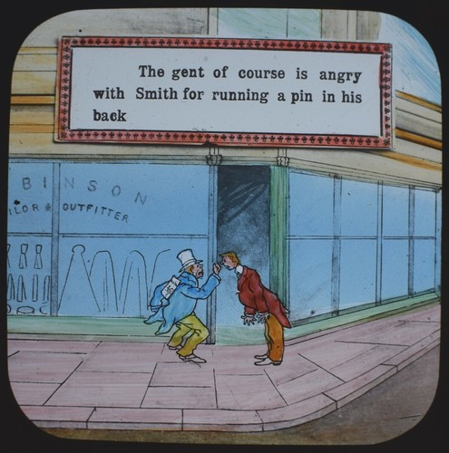 Antique magic lantern slide - antique,