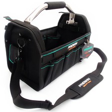 16" TOOL TOTE CADDY BAG OPEN