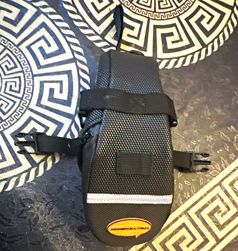 Black bicycle saddle seat bag - saddle/seat,