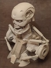 Life size  Terminator Endo bust  kit in primer ready to paint