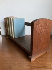 Vintage oak book trough stand