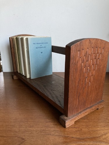 Vintage oak book trough - , stand