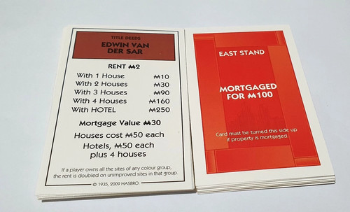 Full set monopoly deed - , 28
