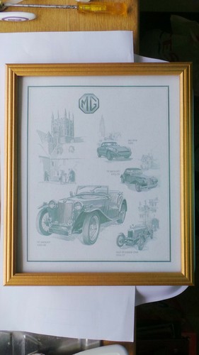 Framed print x - print,