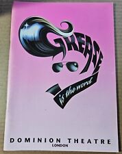 Grease Programme - Dominion Theatre London
