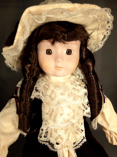 Porcelain doll - doll,