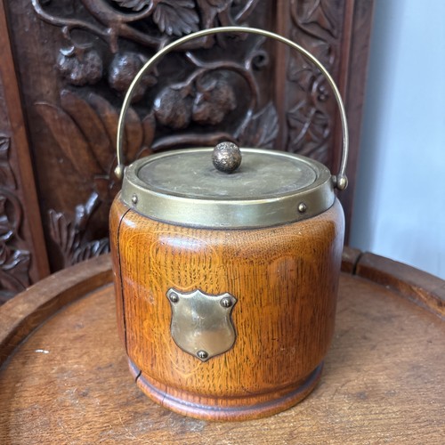 Antique biscuit barrel - biscuit, english