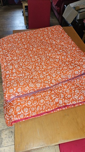 Vintage orange terylene - orange,