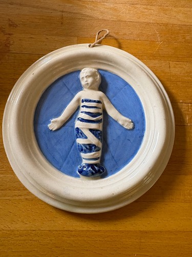 Vintage italian ceramic plaque - italian,