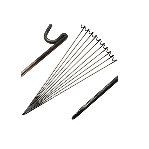 10x steel barrier fencing pins - 10x,