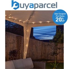 Smart Garden Solar Gazebo String Lights 3 x 3m 140 LEDs Multi Function Warm
