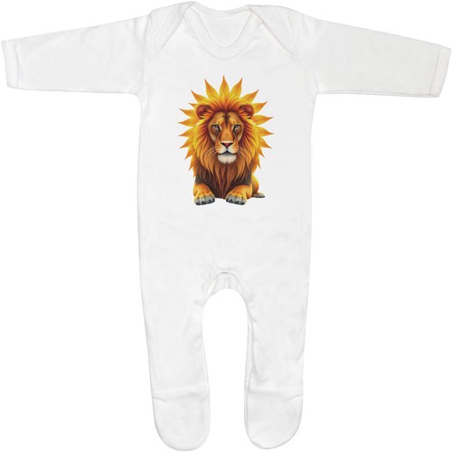 Summer lion baby romper - 'summer,