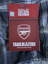 Arsenal FC Trailblazers Easel Desk Calendar 2025 Football Monthly Planner