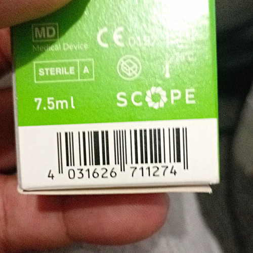 Scope sterile syringe 5ml ce - scope, 7.5ml