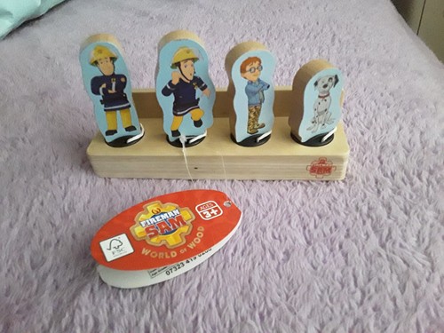 Wooden fireman sam figure pack - fireman,