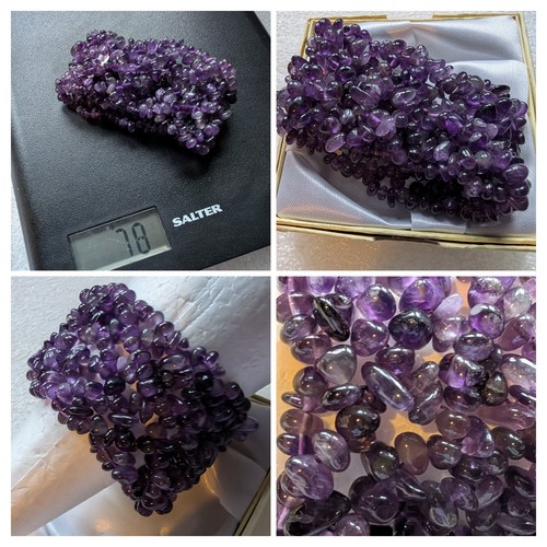 Vintage amethyst chip gemstone - vintage,
