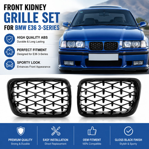 Bmw e36 grille - bmw, gloss
