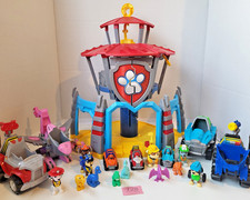 Paw Patrol Dino Rescue Bundle, Dino HQ Tower Dinosaurs Dino Rescue Cars Pups 728