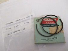 NOS YAMAHA MX175 GENUINE PISTON RINGS 0.50  1976-4-75 455-11610-20
