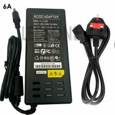 1A 2A 12V DC UK Plug Power Supply Adaptor Transformer for LED Strips CCTV