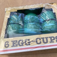 Vintage Wooden Egg Cups 70s