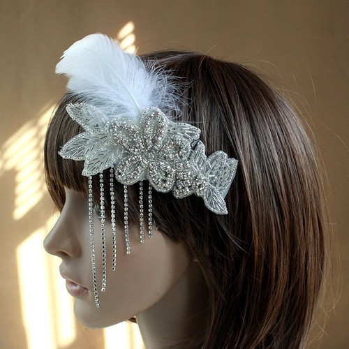 1920 flapper white feather - 1920's,