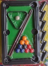 Mini Folding Pool Table 21 cm x 12.5 cm Snookers Game Yuanlida Ages +3