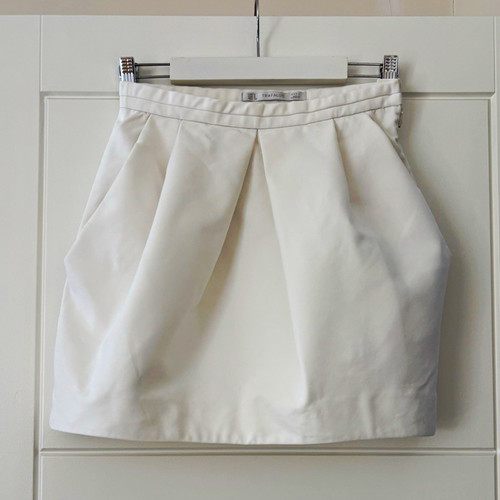 Zara trafaluc white pleated - white,