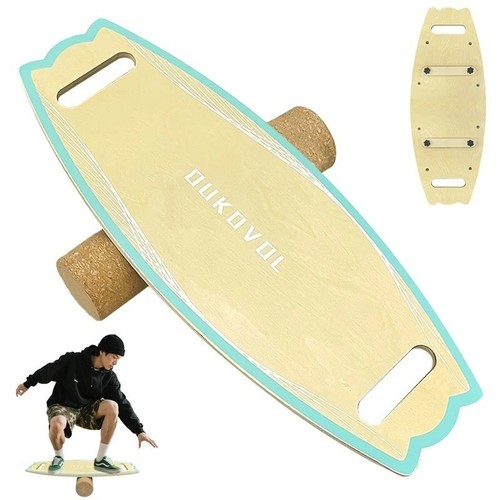Wooden balance board trainer - wooden,