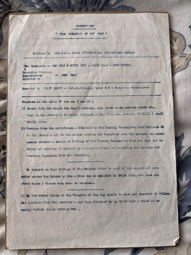 Original epilogue ron kray - original, of