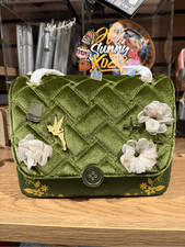 Loungefly Disney Peter Pan Tinker Bell Velvet Crossbody Bag