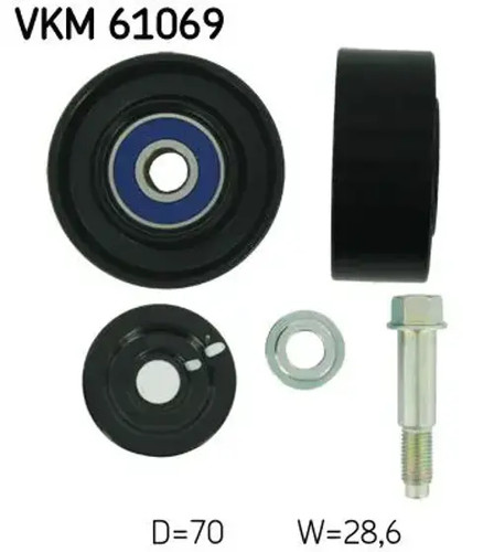 Belt pulley vkm 61069 skf - v-belt,